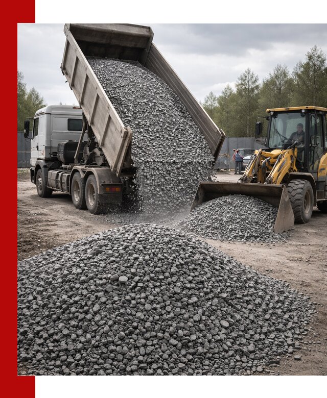 Доставка и продажа щебня гранитного в Чернушке