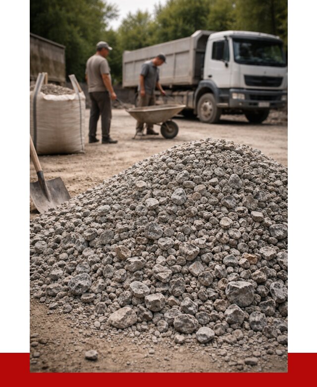 Гранитный щебень фракция 20-40 в Чернушке от 3250 руб. ПРОНЕРУДЧрш
