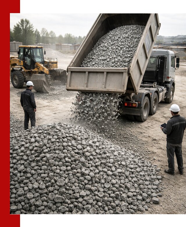 Доставка гранитного щебня фракции 20-40 в Чернушке