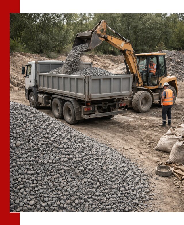 Доставка гравийного щебня в Чернушке оптом и в розницу