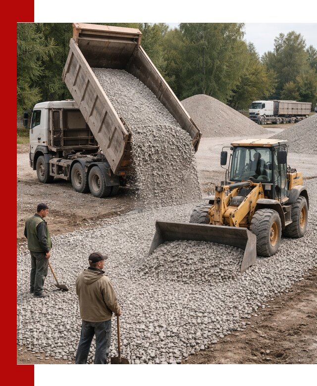 Купить гравийный щебень фракция 20-40 в Чернушке с доставкой