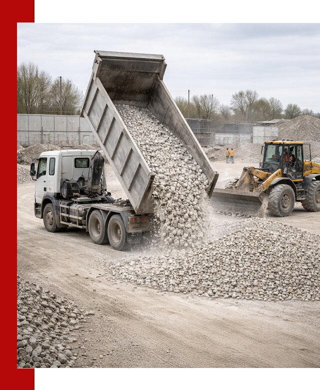 Доставка и продажа известнякового щебня в Чернушке