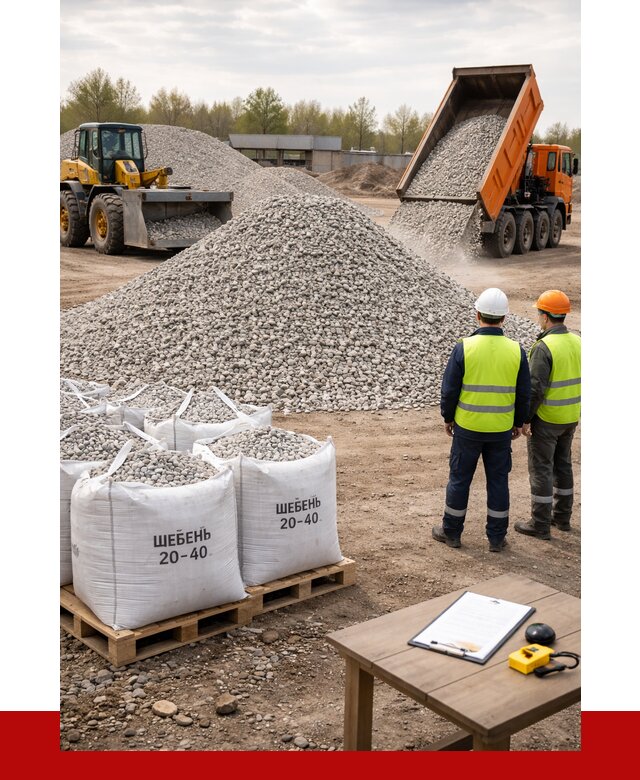 Известняковый щебень 20-40 в Чернушке от 2133 р. ПРОНЕРУДЧрш