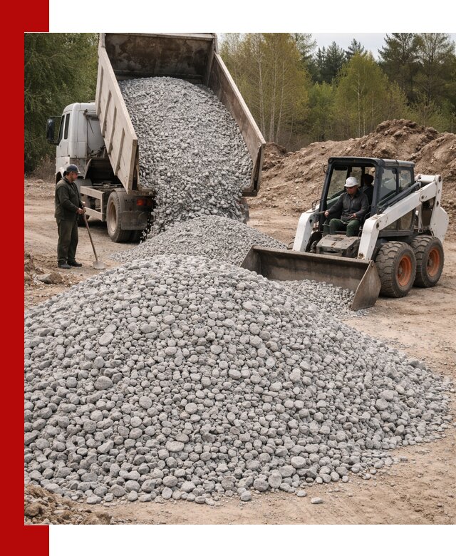 Доставка доломитового щебня в Чернушке напрямую от карьера