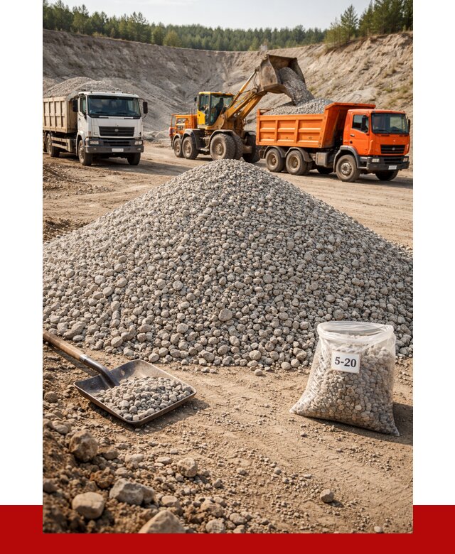 Доломитовый щебень фр. 5-20 в Чернушке от 4266 р. | ПРОНЕРУДЧрш
