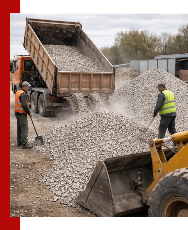 Доломитовый щебень фракции 5-20 с доставкой в Чернушке