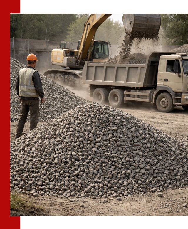 Шлаковый щебень фракция 5-20 с доставкой в Чернушке