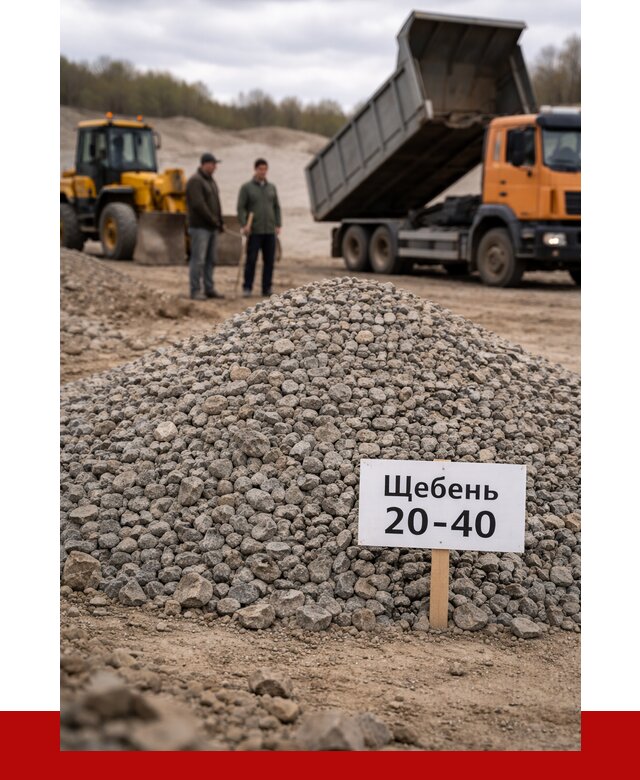 Бетонный щебень фракция 20-40 в Чернушке от 2488 р. | ПРОНЕРУДЧрш