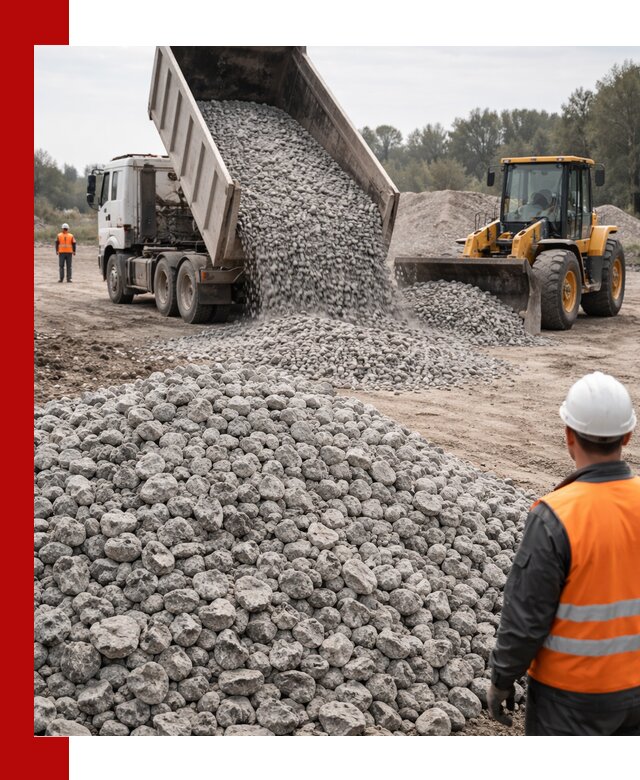 Доставка бетонного щебня фракции 20-40 в Чернушке