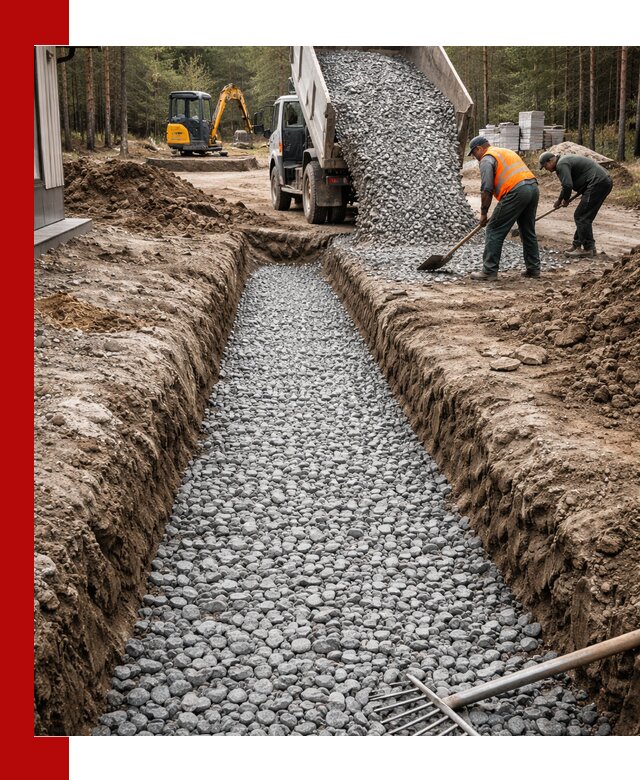 Щебень для дренажа с доставкой в Чернушке высокого качества