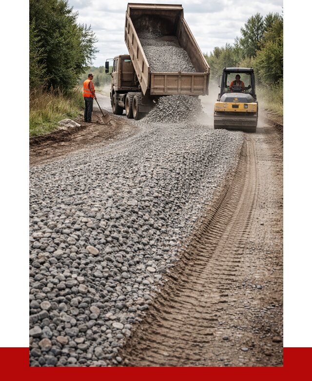 Щебень для отсыпки дороги в Чернушке от 2742 р. ПРОНЕРУДЧрш