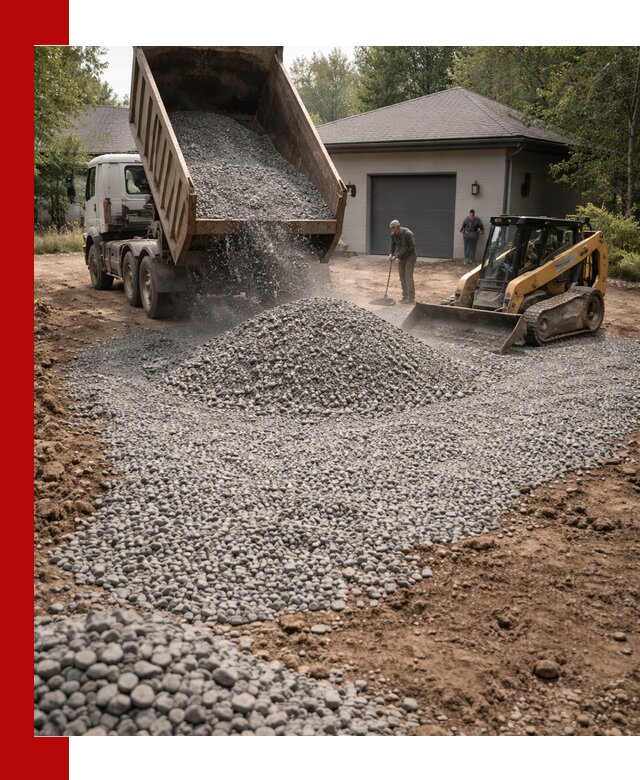Щебень для парковки в Чернушке: доставка и укладка качественного материала