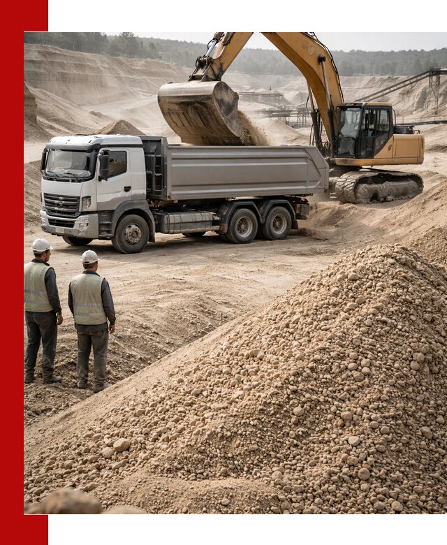 Карьерный крупнозернистый песок с доставкой в Чернушке