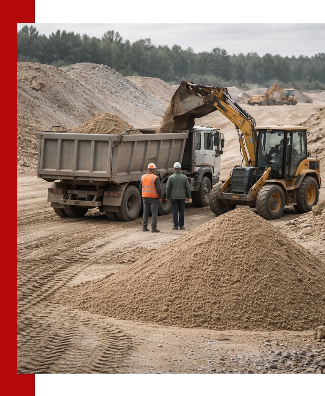 Карьерный среднезернистый песок с доставкой в Чернушке