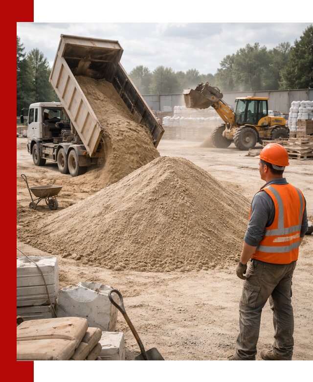 Доставка строительного песка с самосвалом в Чернушке