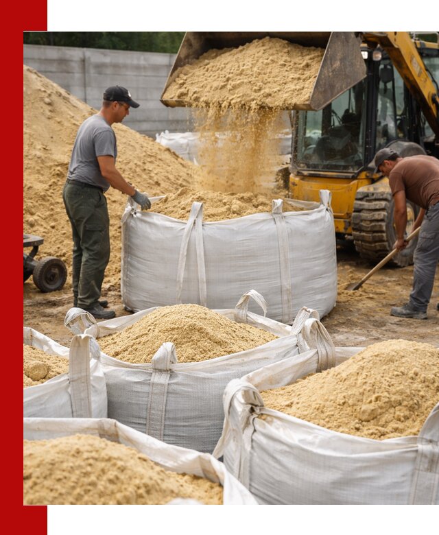 Поставка качественного песка для кладки в Чернушке