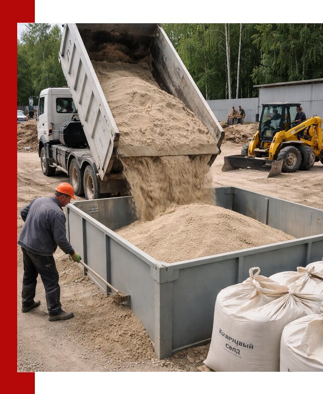 Кварцевый песок для фильтра в Чернушке — доставка и качество