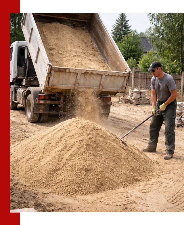 Доставка сухого песка самосвалами в Чернушке