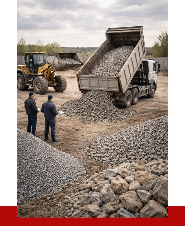 Гравий и камень с доставкой в Чернушке от 4266 р. - ПРОНЕРУДЧрш