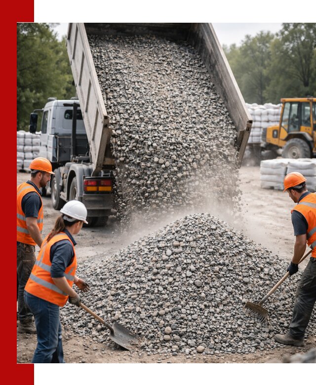 Доставка гравия и камня в Чернушке оптом и в розницу