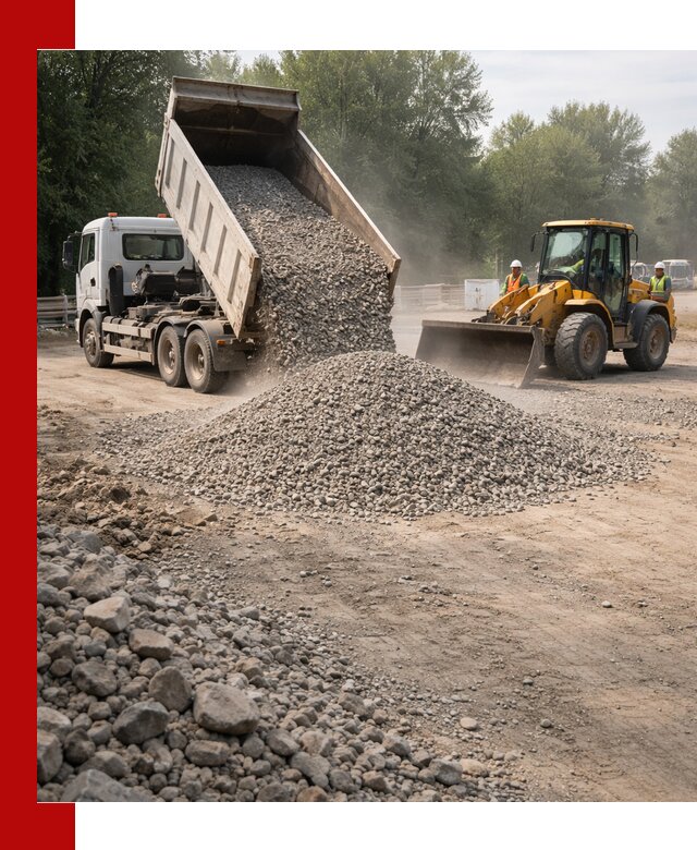 Гравий фракция 5–20 доставка в Чернушке оптом и в розницу
