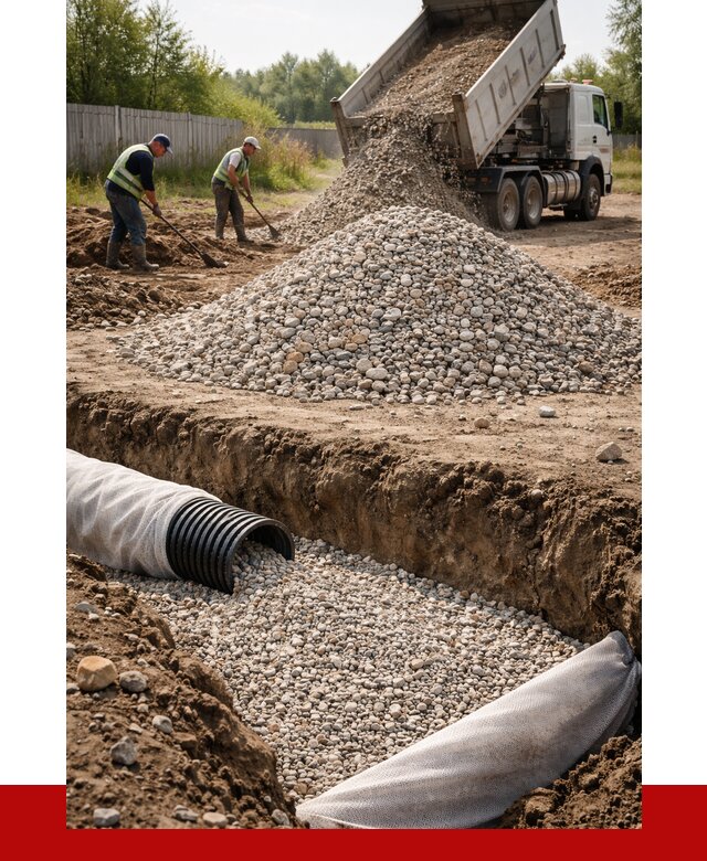 Гравий для дренажа в Чернушке от 2234 р., доставка ПРОНЕРУДЧрш