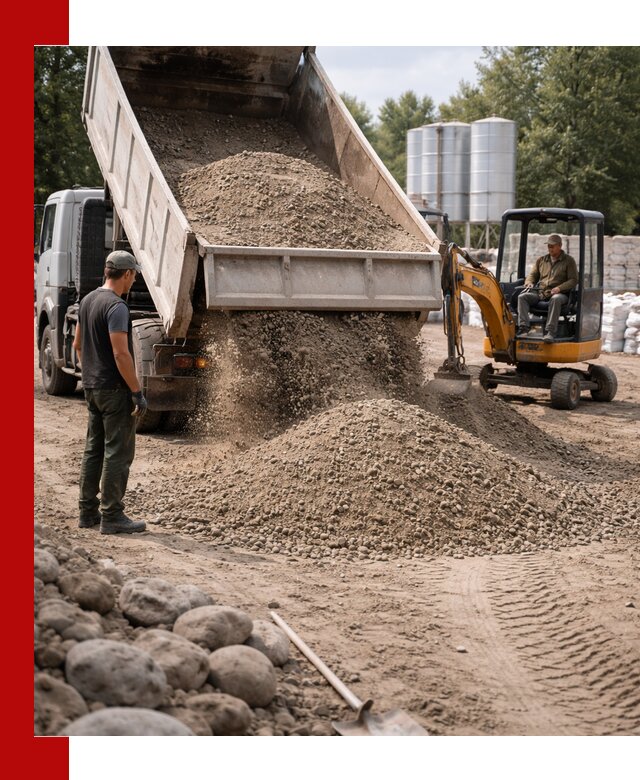 Доставка ПГС С3 в Чернушке самосвалами и миксерами
