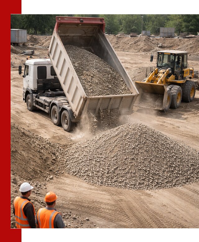 Щебень с песком (ЩГПС С2) с доставкой в Чернушке