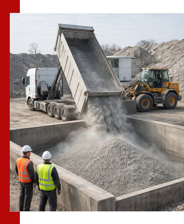 Доставка цемента навалом в Чернушке крупными партиями