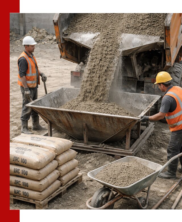 Доставка цементно-песчаной смеси М100 в Чернушке