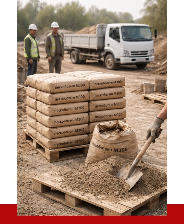 Пескобетон М300 в Чернушке с доставкой от 4723 р. за куб | ПРОНЕРУДЧрш