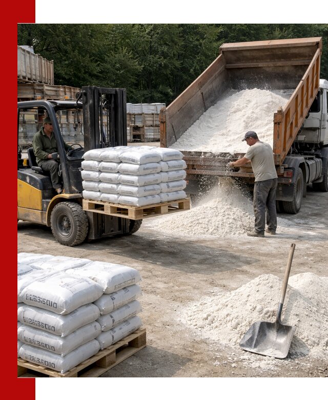 Доставка строительной извести оптом и в розницу в Чернушке