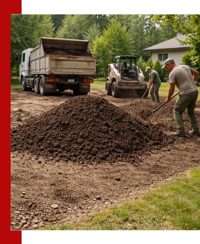 Доставка и укладка грунта для газона в Чернушке