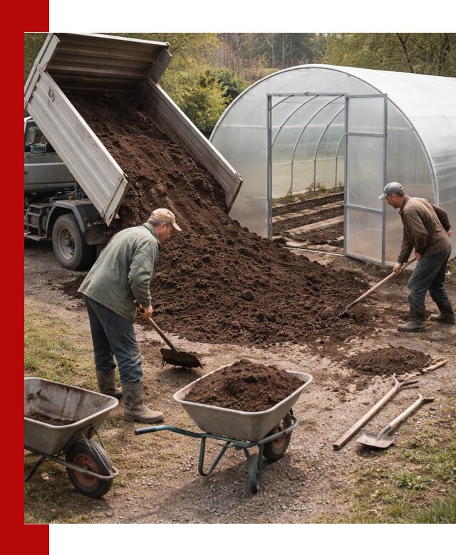 Грунт для теплицы с доставкой в Чернушке — плодородный субстрат под растения