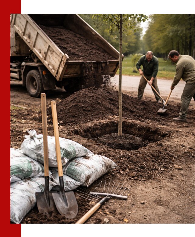 Грунт для посадки деревьев в Чернушке — доставка и подготовка почвы