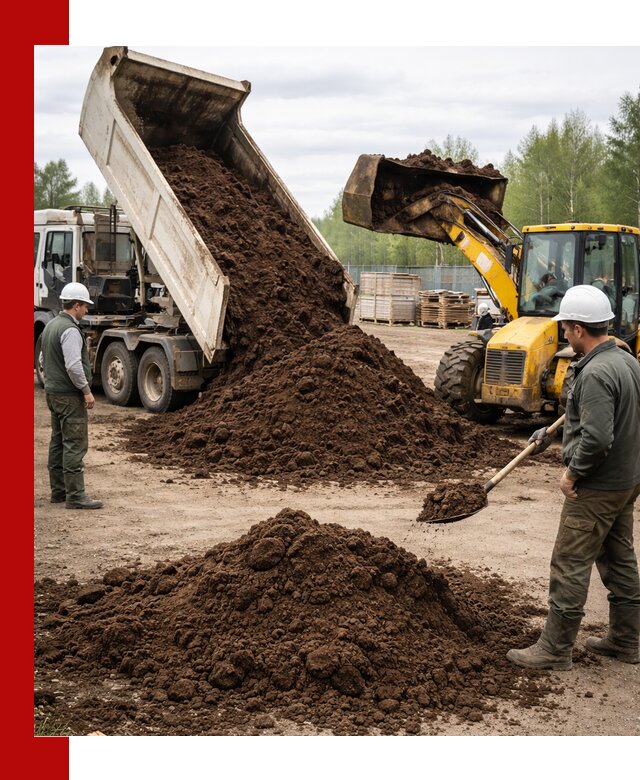 Доставка торфа оптом и в мешках в Чернушке