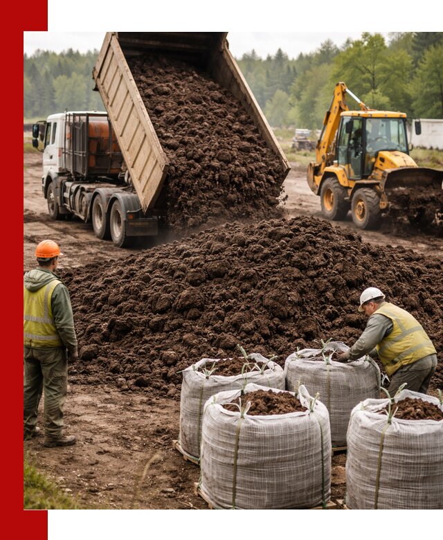 Доставка нейтрального торфа в Чернушке оптом и в розницу
