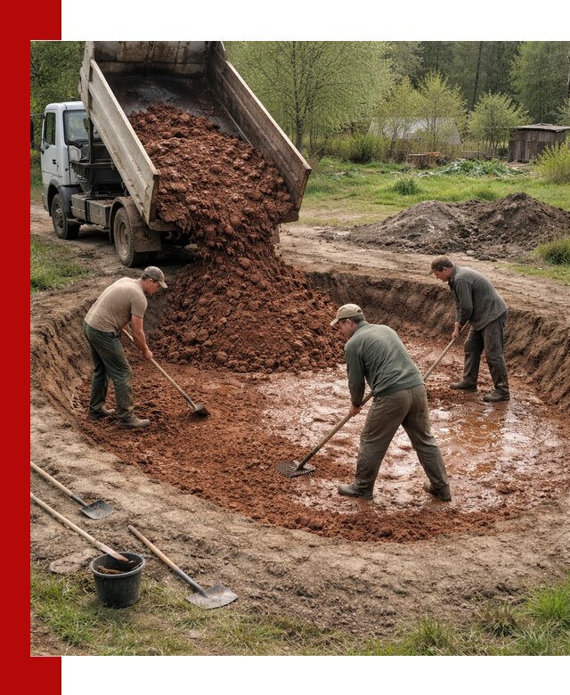 Купить качественную глину для пруда в Чернушке