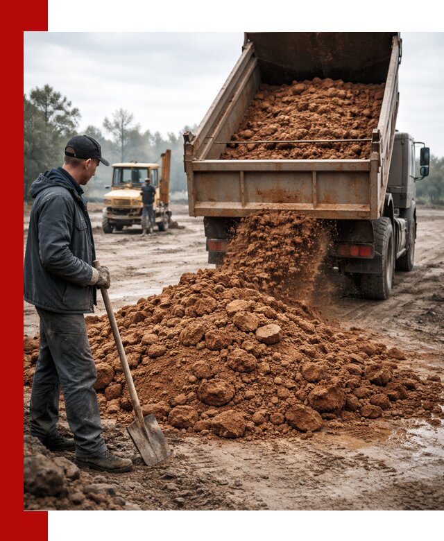 Глина для засыпки в Чернушке с доставкой самосвалами