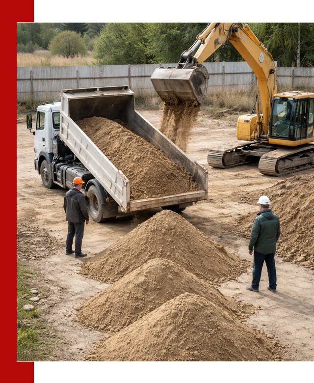 Доставка супеси вагонными и автопартиями в Чернушке