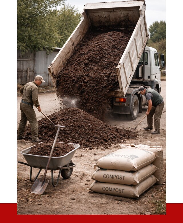 Купить компост в Чернушке от 4266 р. за куб с доставкой | ПРОНЕРУДЧрш