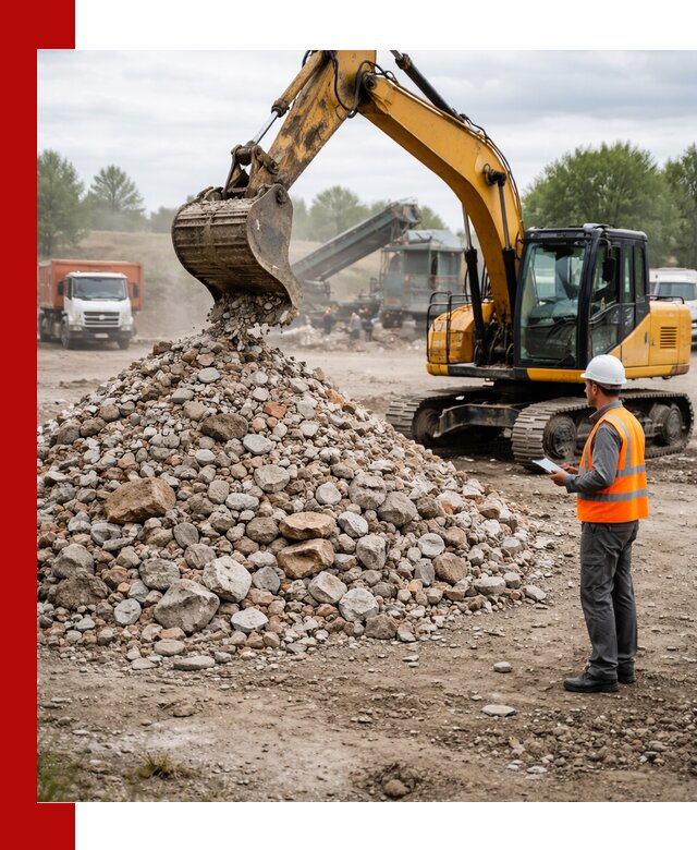 Доставка и вывоз строительного боя в Чернушке