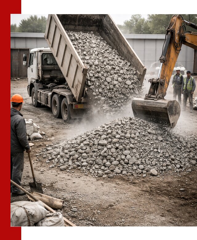 Доставка дробленого бетона в Чернушке оптом и в розницу