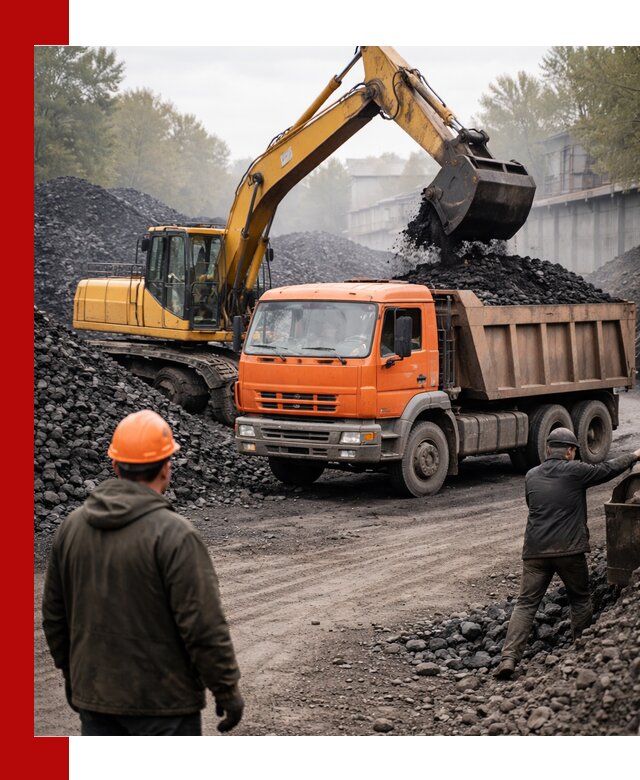 Доставка угля автотранспортом в Чернушке быстро и выгодно