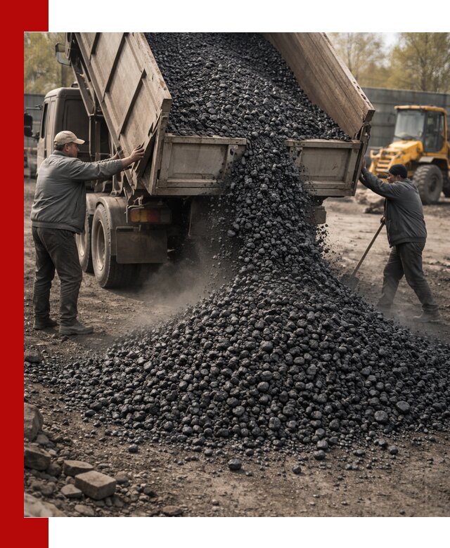 Доставка угля семечка самосвалами в Чернушке