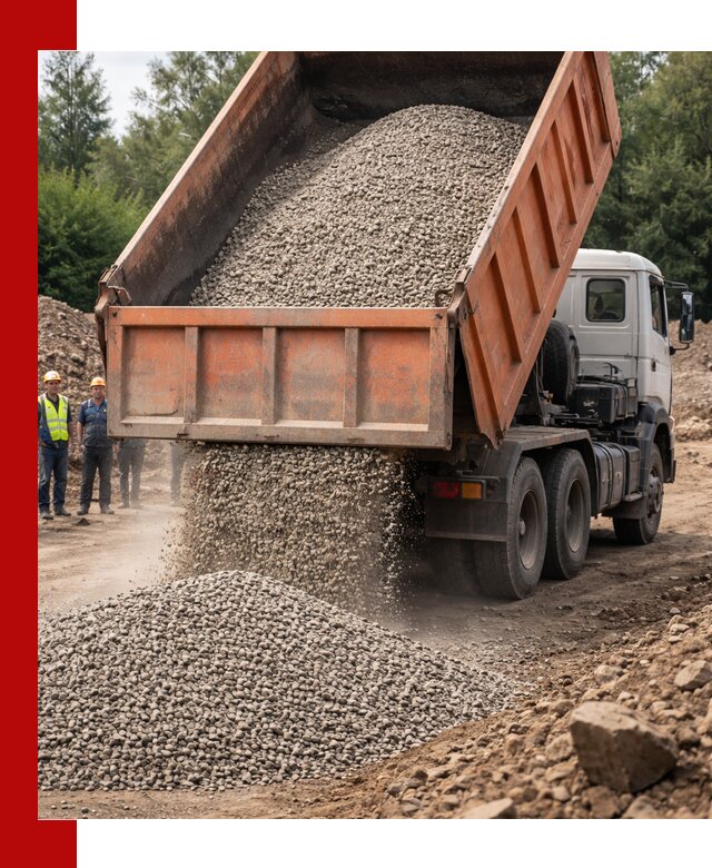 Доставка сыпучих материалов самосвалом в Чернушке быстро и надежно