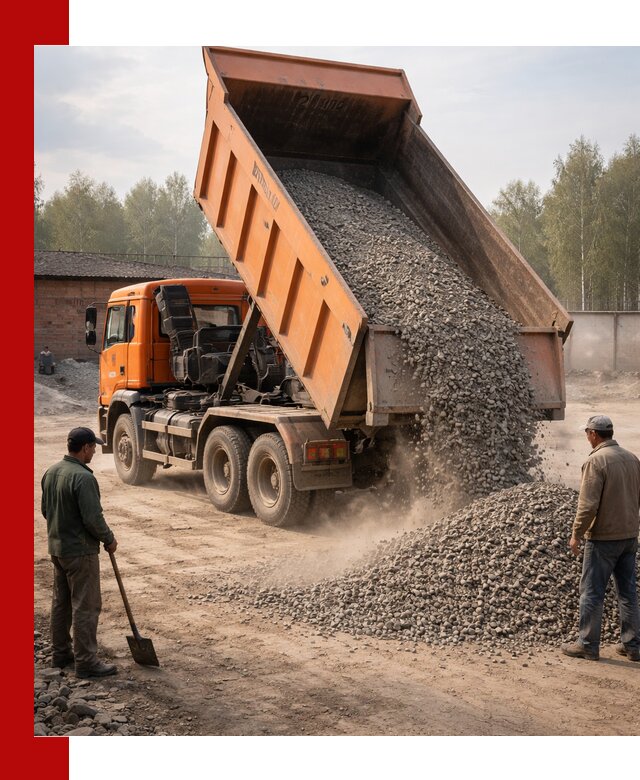 Доставка самосвалом 20 м3 в Чернушке быстро и надежно