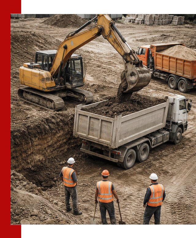 Разработка грунта для строительства и благоустройства в Чернушке