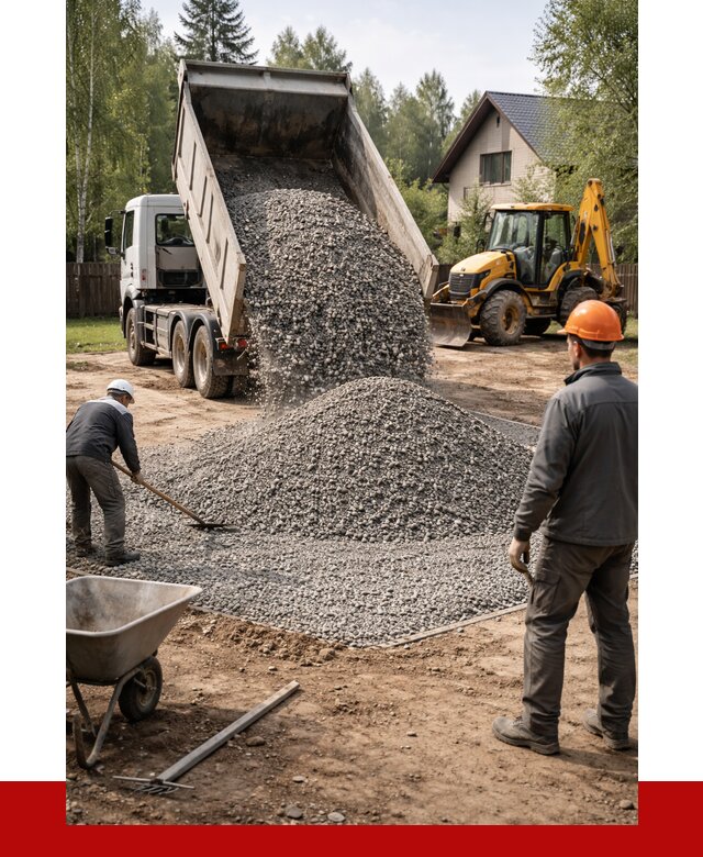 Отсыпка участка щебнем в Чернушке от 6601 р. ПРОНЕРУДЧрш