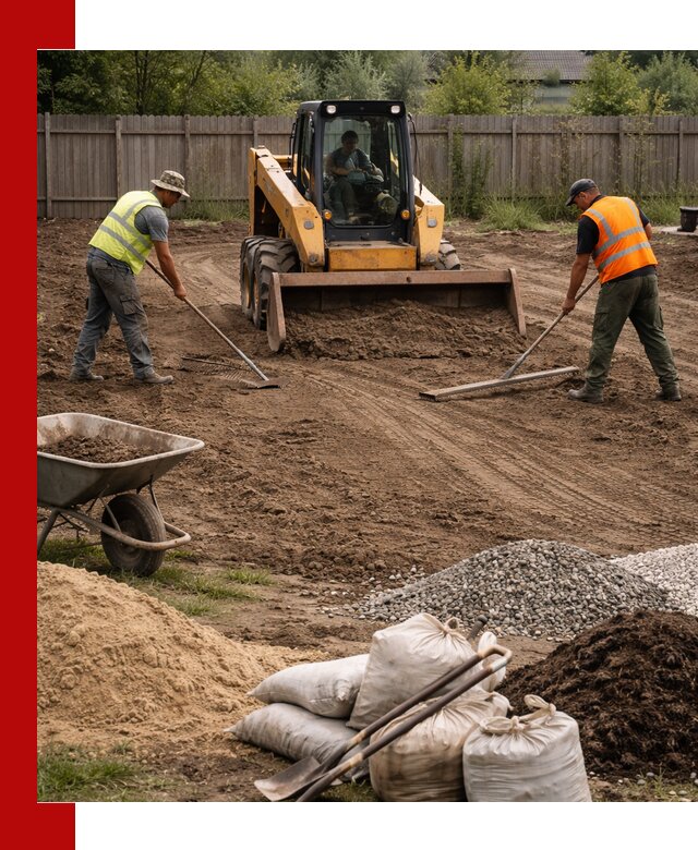 Выравнивание участка под строительство и благоустройство в Чернушке